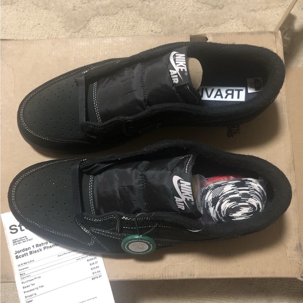Air Jordan 1 Low Travis Scott Phantom black Size Mens - Picture 4 of 7